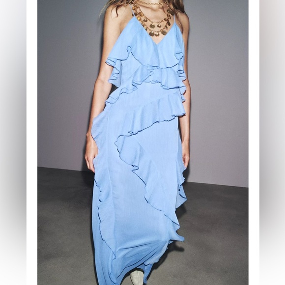 Zara Ruffled Dress ZW Collection - Picture 12 of 16